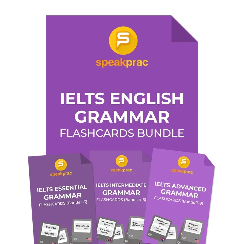 IELTS Grammar Flashcards Bundle