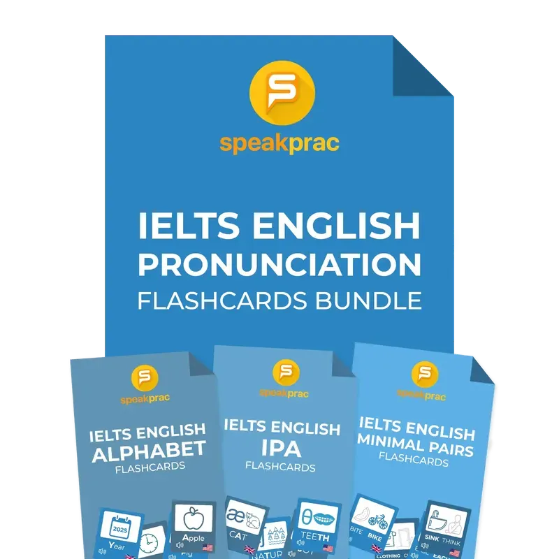 IELTS Pronunciation Flashcards Bundle